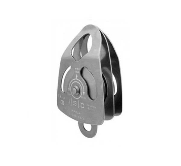RP061SS POLEA DOBLE PARA CUERDA DE 10 a 13 mm  RESISITENCIA 40 KN, MARCA ISC.