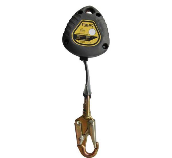 AUTORETRACTIL EN CINTA DE 3 METROS. STEELPRO