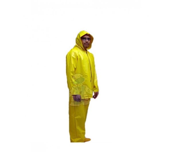 CONJUNTO IMPERMEABLE C-16 CHAQUETA C/CAPUCHA CIERRE BROCHE PANTALON RESORTE.