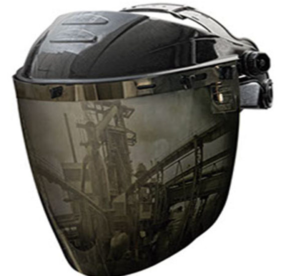 CARETA VISOR RAD.CALORICA IR 5.0 AF POLICARBONATO ROCKET DORADO. STEELPRO.