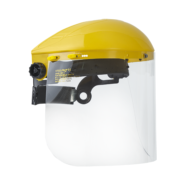 CARETA DE ESMERILAR VISOR SIN RIBETE. STEELPRO
