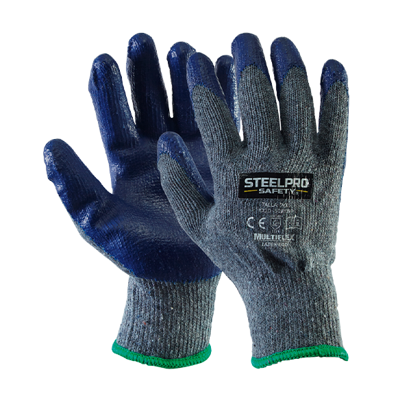 GUANTE  MULTIFLEX LATEX ECO GRIS