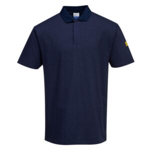 AS21 - Polo ESD antiestático Azul marino. Talla XS a 3XL