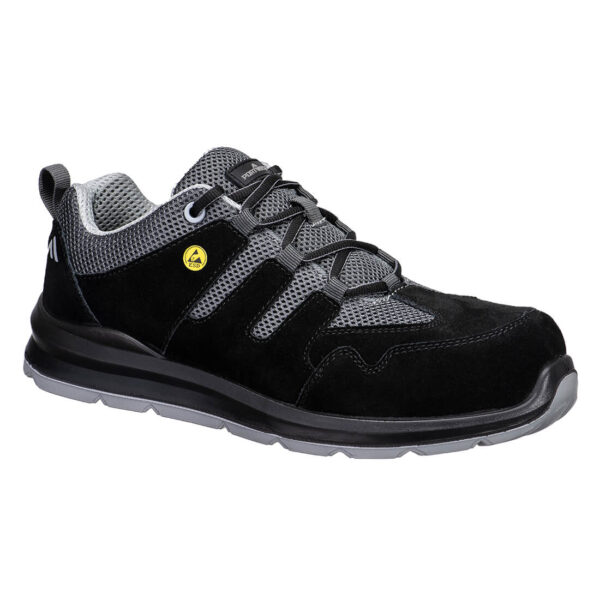 FE07 - Tenis Deportivo Portwest Composite SI ESD SR FO negro/gris. 36 a 45