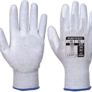 A199 GUANTE ANTIESTATICO ESD PALMA POLIURETANO. Talla S a 2XL